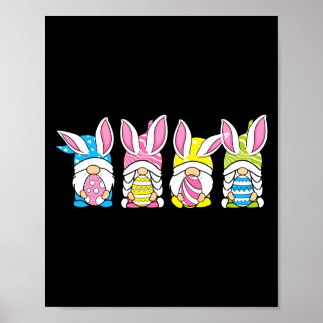And Easter Bunny Spring Gnome Easter Poster (Front)
