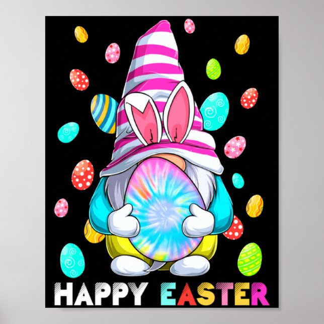 And Easter Bunny Spring Gnome Easter Poster (Front)