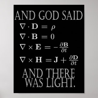 And God Said Maxwell Equation  Poster