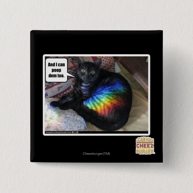 And I can poop dem too. 2 Inch Square Button (Front)