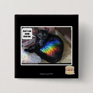 And I can poop dem too. 2 Inch Square Button