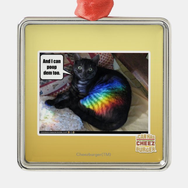 And I can poop dem too. Metal Ornament (Front)