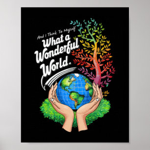 And I Think To Myself What A Wonderful World Earth Poster