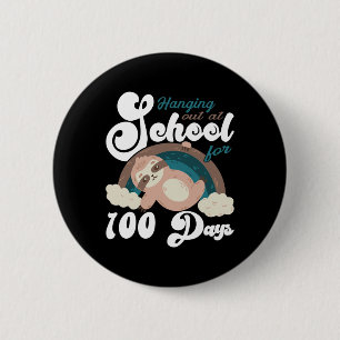 And Kids Hanging Out At School For 100 Days 2 Inch Round Button