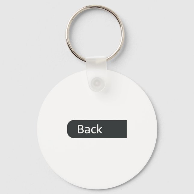 And Not Arrest Back Mens Womens Keychain (Front)