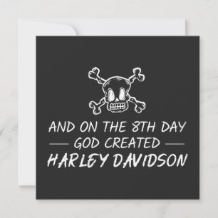 And on the 8th day God created Harley Davidson Card