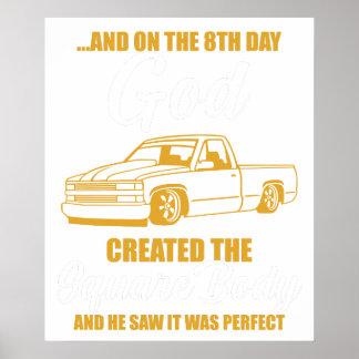 and on the vintageth day god creared the square bo poster