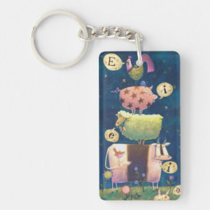 And On This Farm Keychain