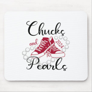 And Pearls I'm With Her Kamala 2024 For President Mouse Pad