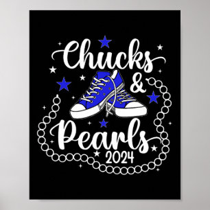 And Pearls Kamala Harris 2024 Meme Vote President  Poster