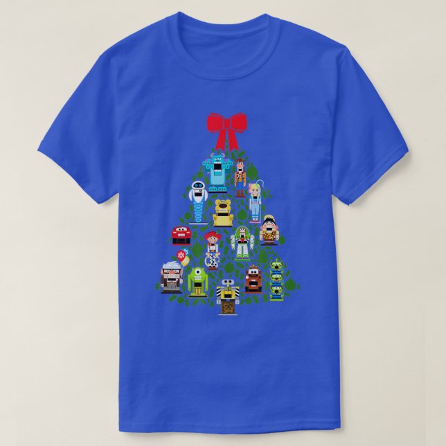 and Pixar Christmas Tree Nutcracker Holiday  T-Shirt (Design Front)