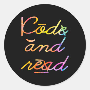 And Read Dyslexia Awareness  Classic Round Sticker