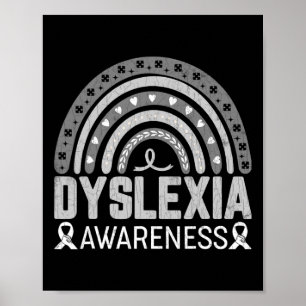 And Read Funny Dyslexia Awareness Graphic Poster