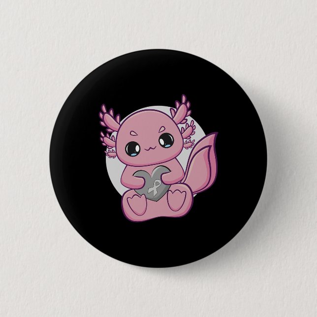 And Ribbon For Dyslexia Awareness  2 Inch Round Button (Front)