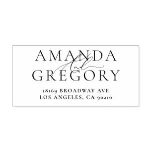 And Script Elegant Names Self Inking Rubber Stamp