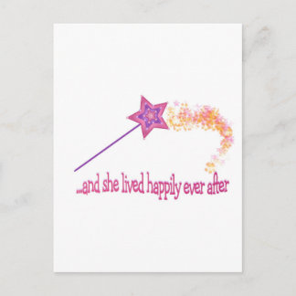 And She Lived Happily Ever After Postcard
