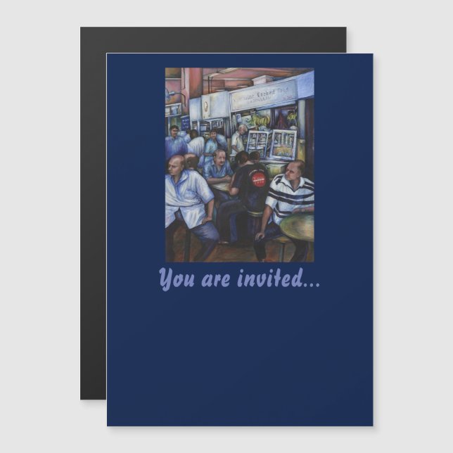 And…She Married the Mailman Magnetic Invitation (Front/Back)