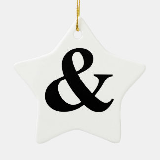 & And Sign Ampersand Logogram Symbol Icon Shortcut Ceramic Ornament