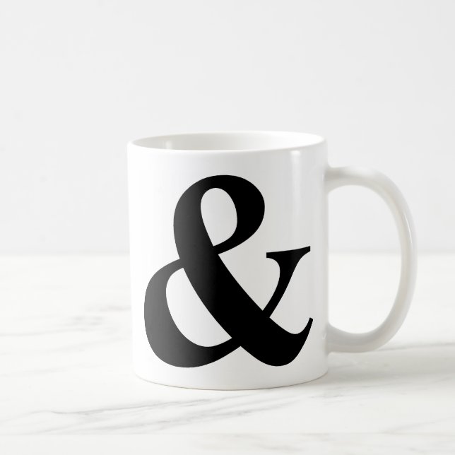 & And Sign Ampersand Logogram Symbol Icon Shortcut Coffee Mug (Right)