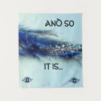AND SO IT IS WALL TAPESTRY Medium (50" x 60") 