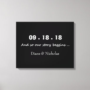 And So Our Story Begins Canvas Print