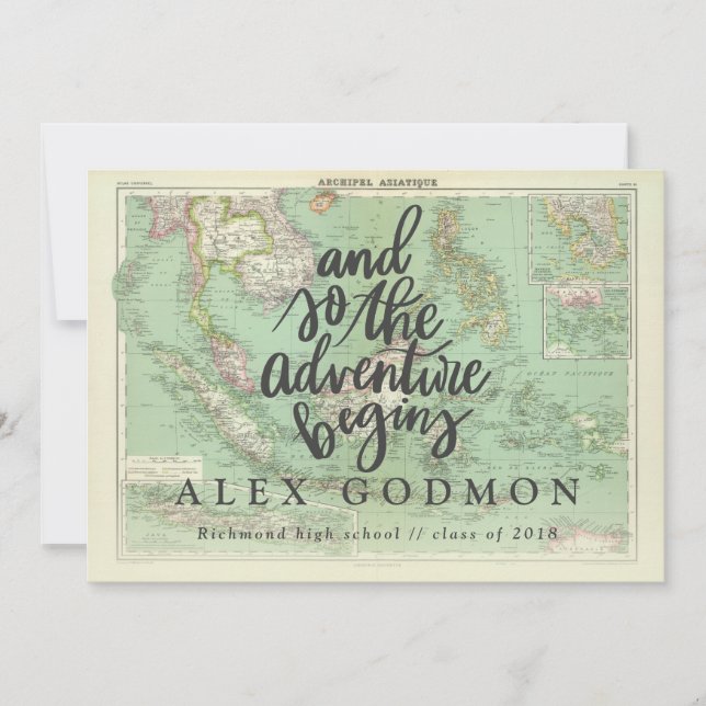 And so the adventure begins announcement (Front)