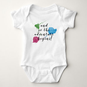 And So The Adventure Begins! Baby Bodysuit