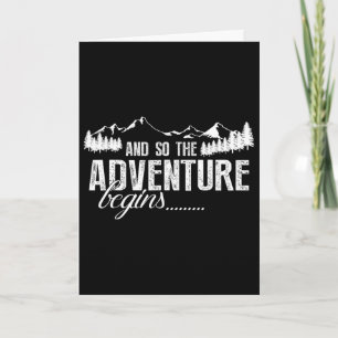 And So The Adventure Begins Camping Road Trip Card