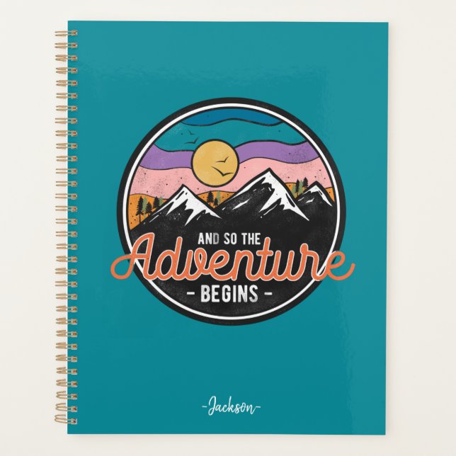 And So The Adventure Begins  Planner (Front)