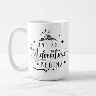 And So The Adventure Begins Retro Coffee Mug