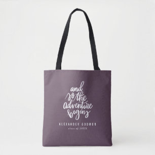 And so the adventure begins tote bag