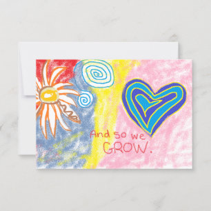 And So We Grow Response Card