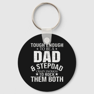 And Stepdad Fathers Day Stepdad Step Dad Keychain