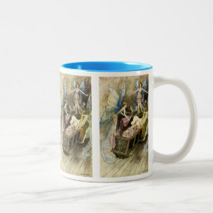 And, Sweetly Singing Round Thy Bed Two-Tone Coffee Mug