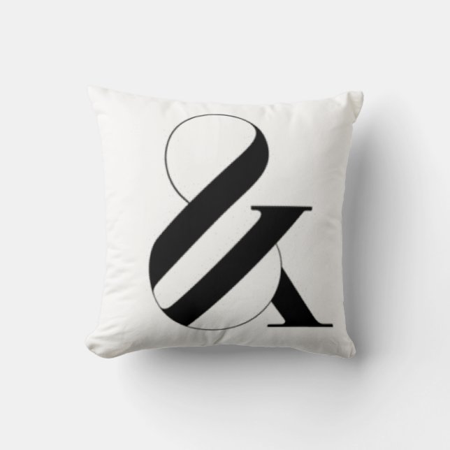 AND SYMBOL THROW PILLOW (Front)