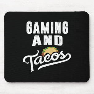 And Tacos Retro Video Game Player Taco Fan Mouse Pad