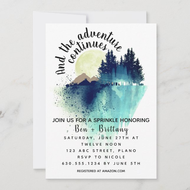 And the Adventure Continues Invitation (Devant)