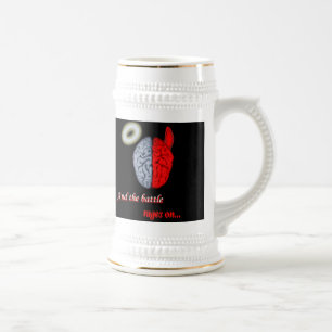 And the Battle Rages On (Good vs Evil) Beer Stein