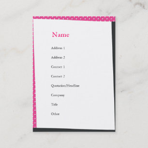 And the Cake was Pink and she was little Business Card