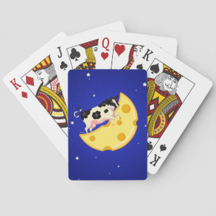 And the Cow Jumped Over the Cheese Moon Playing Cards