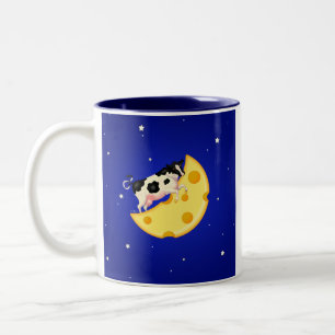 And the Cow Jumped Over the Cheese Moon Two-Tone Coffee Mug