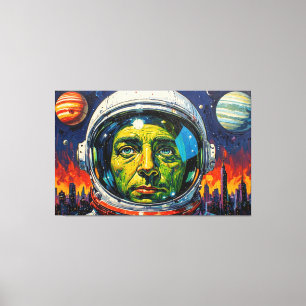 AND THE FUTURE TURNED DARK 5 CANVAS PRINT