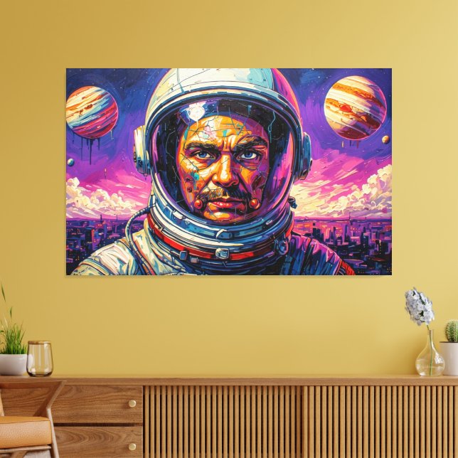 AND THE FUTURE TURNED DARK 7 CANVAS PRINT (Insitu(LivingRoom))