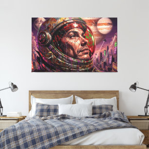 AND THE FUTURE TURNED DARK 9 CANVAS PRINT