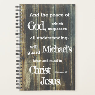 And The Peace of God Scripture Christian Planner
