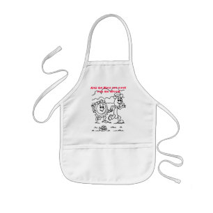 And the plate ran away with the spoon! kids apron