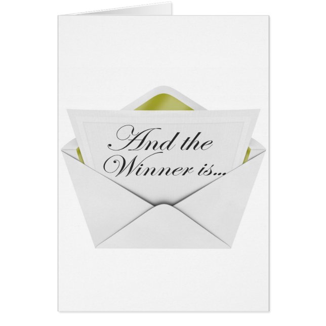 And the winner is envelope (Front)