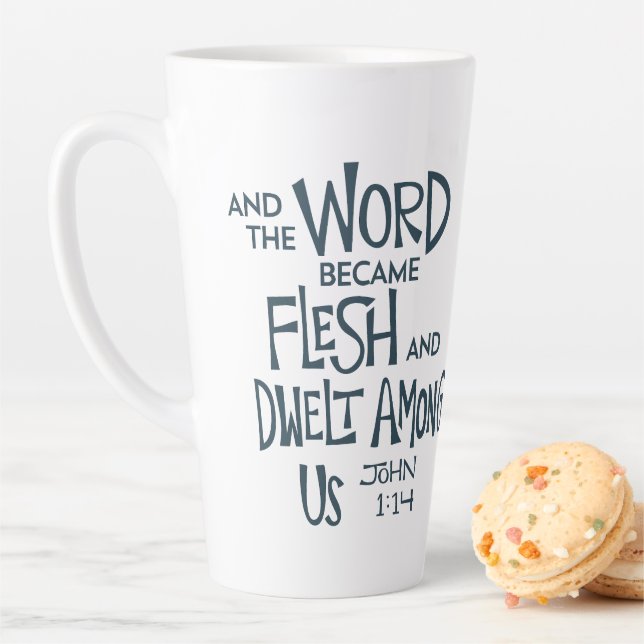 And the Word became Flesh Latte Mug (In Situ)