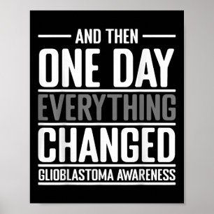 And Then One Day Everything Changed Awareness Glio Poster