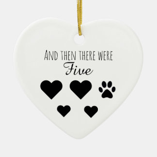 And then there were Five Ceramic Ornament